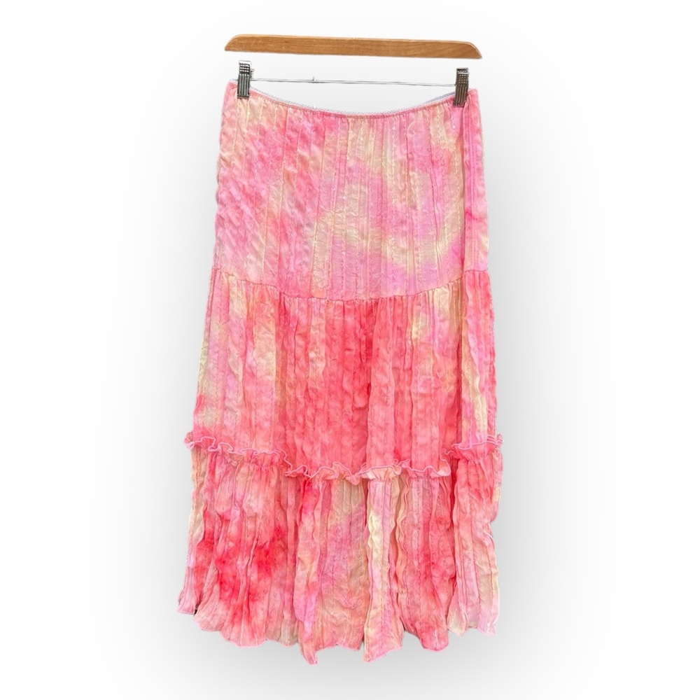 Boho hippie ruffle skirt